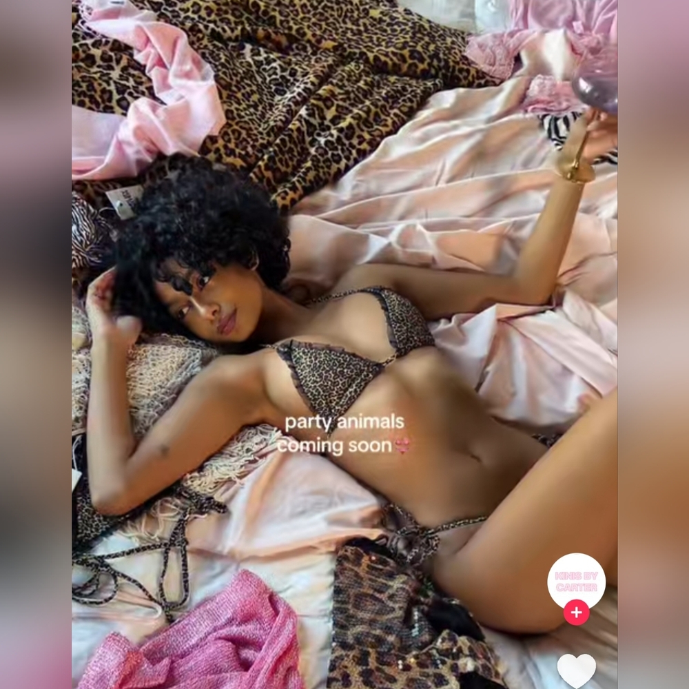Kinis By Carter Leopard Lace Bikini Set